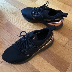 Puma black sneakers